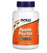 NOW Foods 蘋果膠 -- 700mg*120 顆 -- 天然水溶性纖維 Apple Pectin