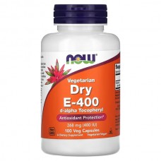  NOW Foods 維他命 E- 400 *100顆素食膠囊 -- Dry E-400 (268 毫克)