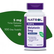 NATROL 高效褪黑激素-- (5mg* 100 錠) - Melatonin  退黑激素