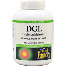  Natural Factors  DGL  甘草根萃取物 *180錠 - Deglycyrrhizinated Licorice Root Extract 護胃/護腸壁