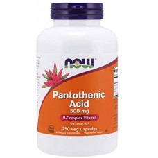 NOW Foods 泛酸 維他命B 5 -- 500mg*250顆 -- Pantothenic Acid 維生素B5