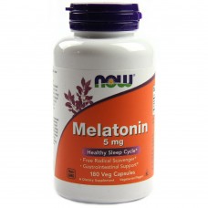 NOW Foods 高效力褪黑激素-- 5mg*180顆素食膠囊 - Melatonin, High Potency  退黑激素