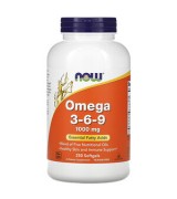 NOW Foods omega 369 - 1000 mg*250粒- 含:亞麻籽油、亞麻籽油、黑加侖、魚油 Omega 3-6-9