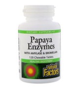 Natural Factors 木瓜酵素 *120咀嚼片 - Chewable Papaya Enzymes