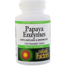 Natural Factors 木瓜酵素 *120咀嚼片 - Chewable Papaya Enzymes