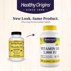 Healthy Origins 維生素D3 -- 2000 IU*  360粒 -- Vitamin D3 非活性