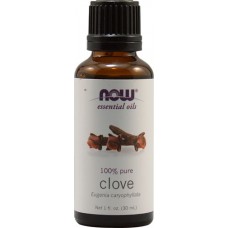 NOW Foods 100％純 丁香 精油 * 1 fl oz (30 mL) ~ Essential Oils Clove 溫補，舒緩，安慰。