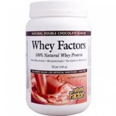  Natural Factors 100%天然乳清蛋白粉 -- 12 oz (340 g) 天然濃郁巧克力口味 -- Whey Factors