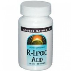  Source Naturals 右旋 - 硫辛酸 --100 mg*60錠 - R-Lipoic Acid