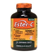 American Health 酯化維他命C -- 1000mg 柑橘生物類黃酮 鈣*180錠 -- Ester-C