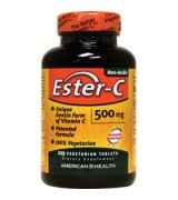 American Health 酯化維他命C 500mg 柑橘生物類黃酮 鈣*225錠- - Ester-C